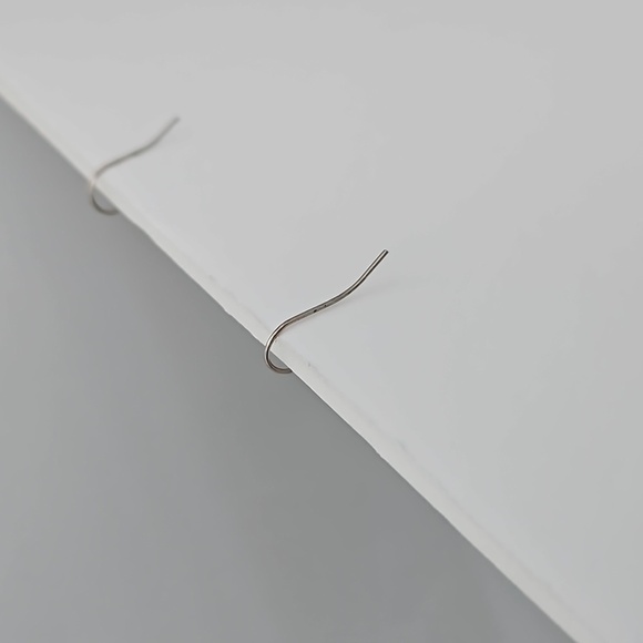 Feather, Rhinestone, Chain & Silvertone Metal Bow Pierced Earrings - Picture 9 of 9